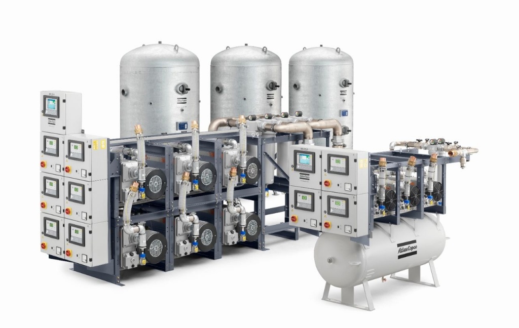 Медицинский вакуумный завод Atlas Copco mVAC-500-TH и mVAC-6000-H 