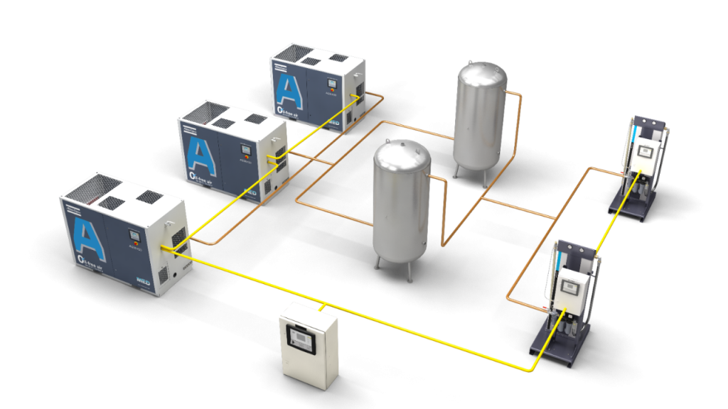Воздушный медицинский завод на компрессорах Atlas Copco AQ MED.