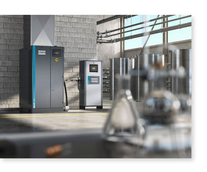 Осушитель Атлас Копко новой серии CD+ Cerades. новое поколение осушителейCD+ с уникальным керамическим адсорбентом Cerades.