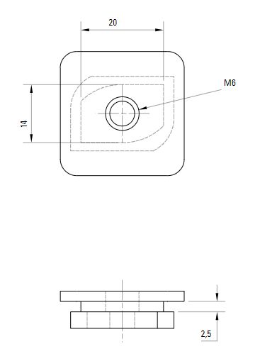 Схема гайки Схема гайки