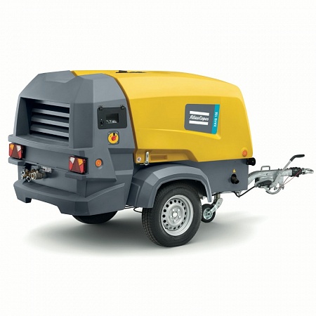 Компрессор Atlas Copco XAHS 108. Дизельный, передвижной, компрессор Atlas Copco XAHS 108 на шасси.