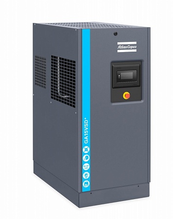Atlas Copco компрессор GA15 VSD+ 13FF Atlas Copco компрессор GA15 VSD+ 13FF, винтовой, электрический, воздушный, маслозаполненный.