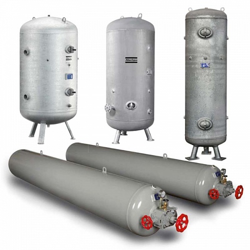 Ресивер Atlas Copco LV116 ZP-09. ВВоздушный ресивер Атлас Копко LV116 ZP-09 для снабжения потребителей сжатым воздухом в пиковые моменты потребления. Содержит готовый к использованию воздух под постоянным давлением.